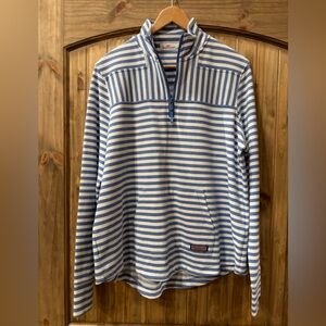 Vineyard Vines Blue and White Striped Shep Shirt NWOT XL